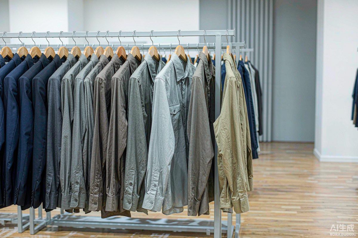 Sample rack with finished menswear jackets - GorgeousBen apparel sample cost breakdown