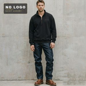 Men's Half-Zip Mock Neck Sweatshirt - Heavyweight Fleece Pullover