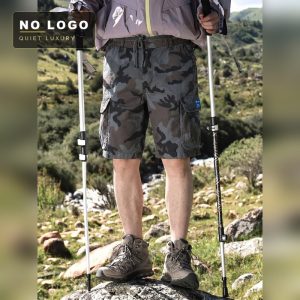 Мужские камуфляжные шорты карго - Свободные повседневные outdoor
