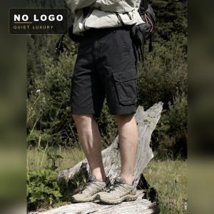 Мужские прямые шорты карго - Свободные до колена