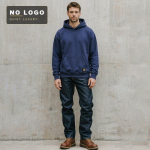 400g High Weight Thick Warm Terry Cotton Men's Hooded Sweatshirt Retro Style Trendyy Loose Long-Sleeved Hoodie