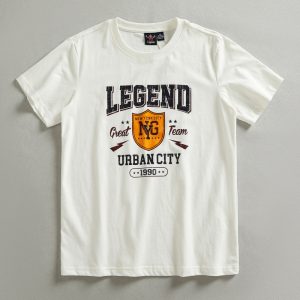 Brushed Cotton American Retro Style Non-Printed Short-Sleeve T-Shirt for Men, Comfortable Round Neck, New Summer Casual Half-Sleeve Tee