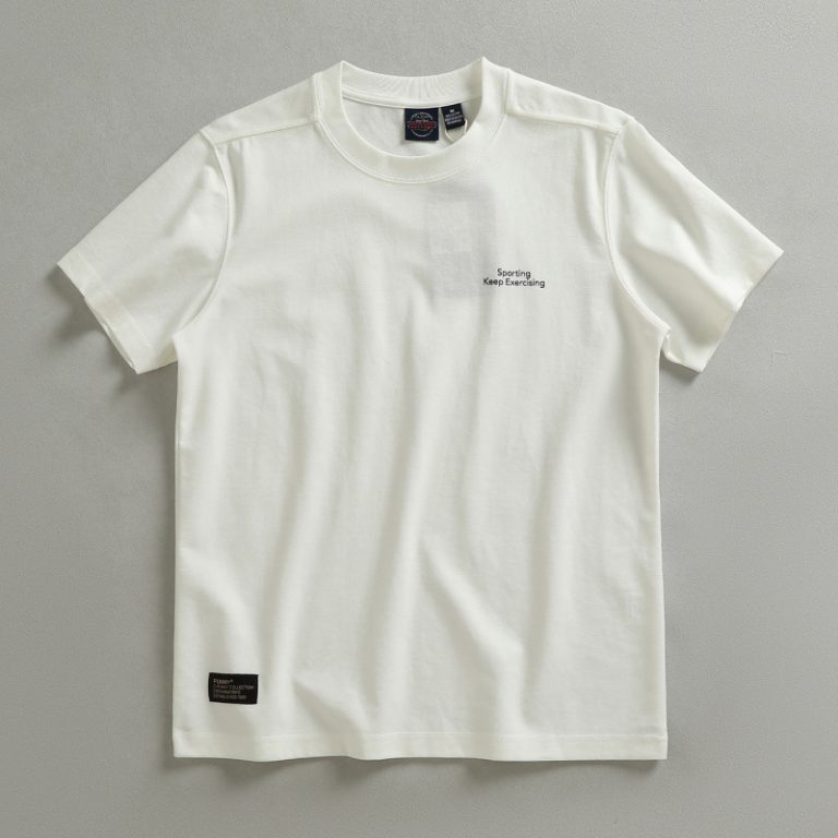 230g lyocell knitted short-sleeve T-shirt, lightweight summer weight