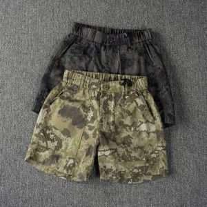 Men's Hiking Camo Cargo Shorts - Washed Cotton