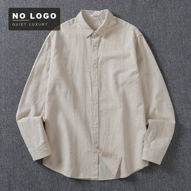 Men's Linen Blend Washed Shirt - Relaxed Artistic Fit - Image 11