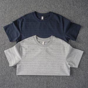 Ice Yarn Cooling Breathable Textured Old-Money Knit Short-Sleeve T-Shirt for Men, 2026 Spring/Summer Tee
