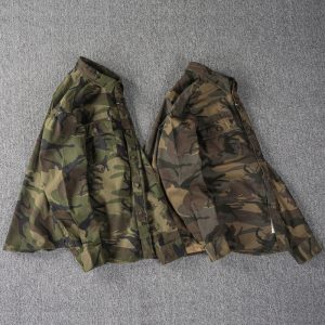Men's Washed Cotton Camo Long Sleeve Shirt - Workwear