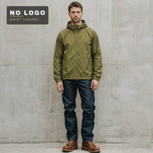 Japanese-Order Outdoor Functional Lightweight Hooded Jacket for Men, Zipper Pocket Design, Versatile Open-Front Coat