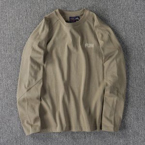 Men's 280G Heavyweight Long Sleeve T-Shirt - Two-Ply Cotton Washed