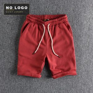 Five Colors European and American Style Basic Pure Color Casual Men's Shorts Washed Tripe Terry Comfortable Summer Sports Pants