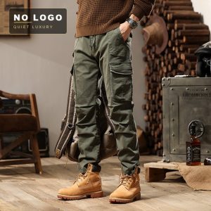 Мужские брюки карго в стиле streetwear - Свободные утилитарные премиум