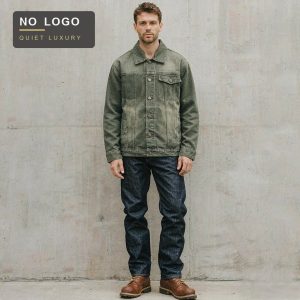 Men's Loose Retro Denim Jacket - Workwear Style