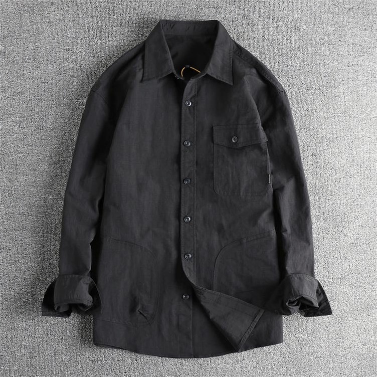Men's Plaid Outdoor Shirt Jacket - Pocket Detail Overshirt