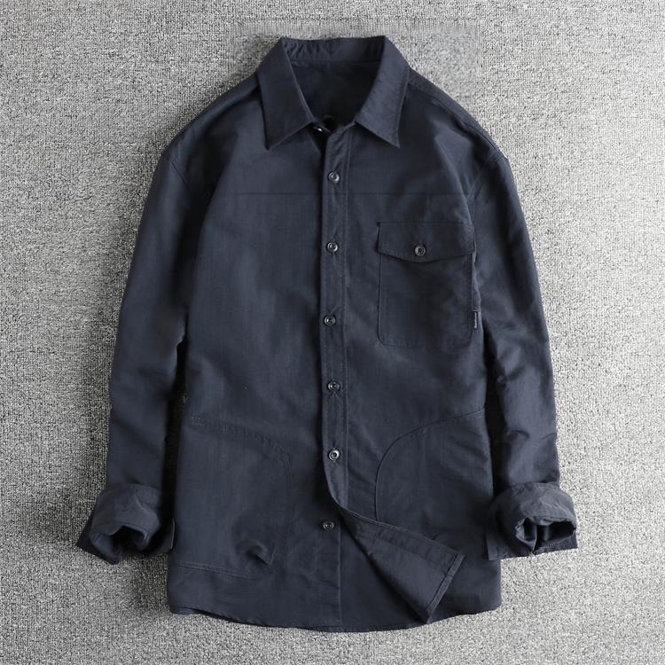 Men's Plaid Outdoor Shirt Jacket - Pocket Detail Overshirt - Image 4