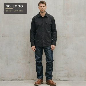 Men's Plaid Outdoor Shirt Jacket - Pocket Detail Overshirt