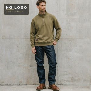 350gsm Air-Layer Cotton Hoodie | Half-Zip Stand Collar