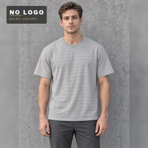 Cool-Touch Textured Knit Tee | Old Money | Breathable