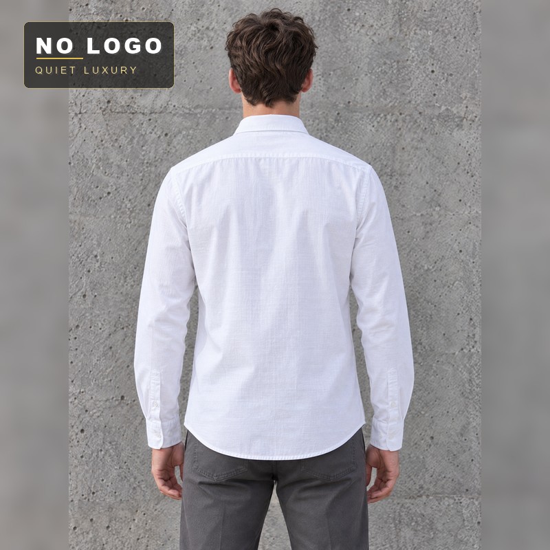 Men's Linen Blend Washed Shirt - Relaxed Artistic Fit - Image 12