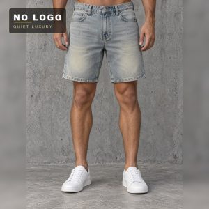 Men's Ripped Patchwork Denim Shorts - Vintage Straight