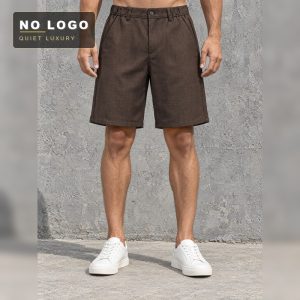 Men's Tencel Linen Casual Shorts - Breathable Relaxed